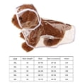 thumbnail image 3 of Methold Ropa impermeable transparente para perros y mascotas, chaqueta impermeable con capucha para mascotas, ropa pop Ropa para mascotas Blanco XS, 3 of 4