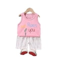 thumbnail image 1 of 24M 65ColorfulSummer Cute Cartoon 2pcs Niños Bebé Niños Niñas Chaleco de dibujos animados Top Shorts Pantalones Conjunto Ropa Niños Pijamas Niñas Ropa Conjuntos esquí esquí Gafas de esquí, 1 of 4
