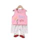 thumbnail image 1 of 24M 65ColorfulSummer Cute Cartoon 2pcs Niños Bebé Niños Niñas Chaleco de dibujos animados Top Shorts Pantalones Conjunto Ropa Niños Pijamas Niñas Ropa Conjuntos esquí esquí Gafas de esquí, 1 of 4