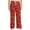 Deep Red, variant on Winter Pajama Pants for Women, Snowflake Print, Drawstring Straight Leg Lounge Sleep Pants