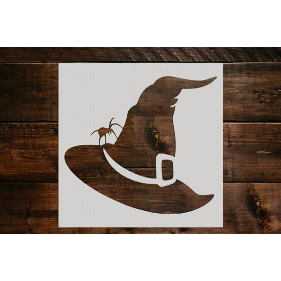 Witches Hat Stencil - Art and Wall Stencil (6"x5")