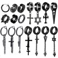 thumbnail image 2 of Pendientes De Moda , Clips De Oreja , Sin Agujeros Hombres Y Mujeres Borlas Largas Y Nuevas, 2 of 4
