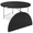 Black, variant on MoNiBloom 5.5FT Round Folding Table, Heavy Duty Plastic Portable Round Table, Indoor Outdoor Foldable Dining Table with Handle, Grey