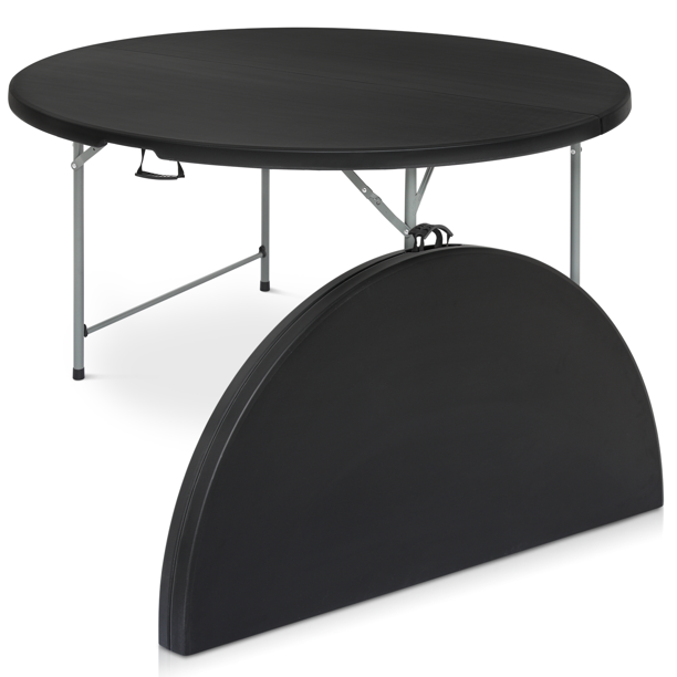MoNiBloom Round Folding Table, 5.5ft Portable Plastic Table, Foldable