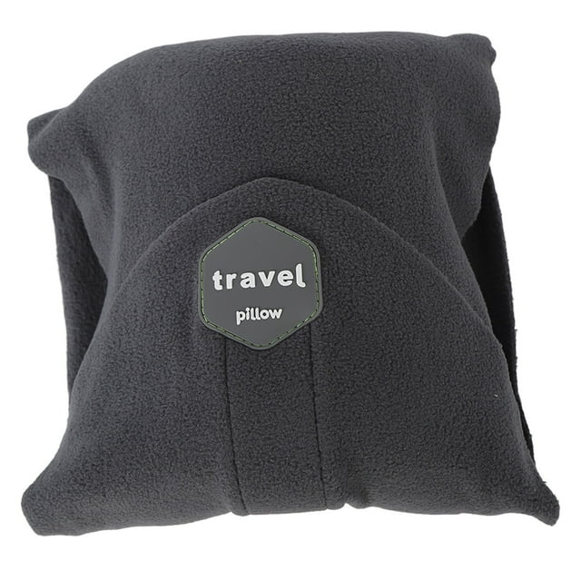 Almohada cervical suave protección cervical soporte cómodo bufanda almohada de viaje para aviones Oficina de automóviles gris