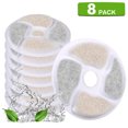 thumbnail image 1 of Graflsoa 8-Pack Cat Fountain Replacement Filters with Coconut Shell Activated Carbon & Ion Exchange Resin for Fresh, Clean Water, 1 of 7
