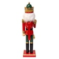 thumbnail image 3 of Kurt Adler charming 15-Inch Red and Green With Horn Nutcracker, 3 of 8