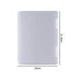 thumbnail image 2 of Clear A4 File Box For Office Document Storage, Reliable Material Transparent Frosted Document Storage Containers With Strong Load Bearing For Indoor Outdoor Use, 2 of 5