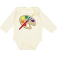 thumbnail image 3 of Inktastic Artist Palette and Brush Boys or Girls Long Sleeve Baby Bodysuit, 3 of 5