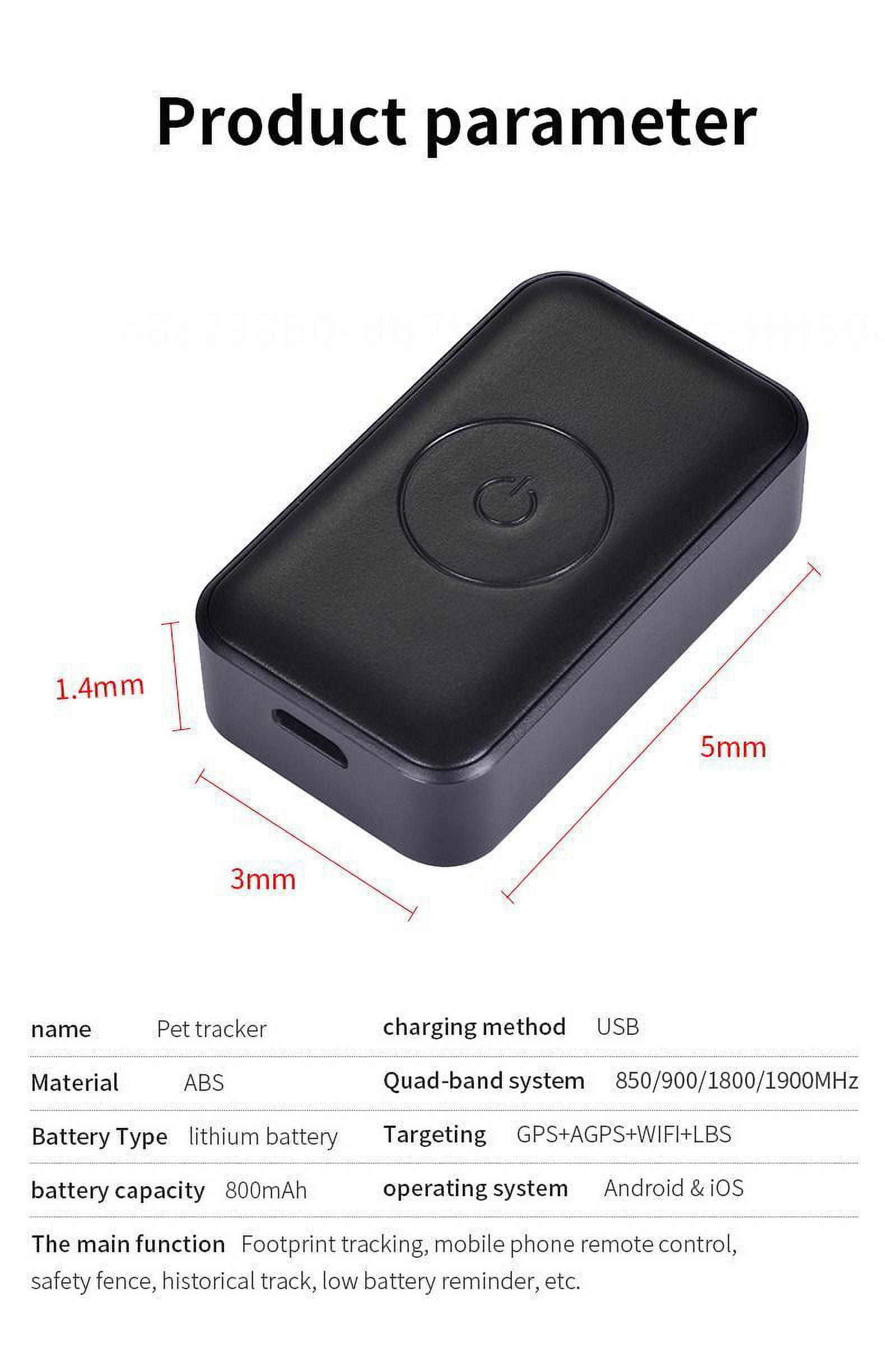 DEFNES Dog Tracker,2 in 1 Smart Dog Collar,Dog Tracker Collar with Gps,Eal-Time Location/No Monthly Fee GPS Tracker Dog Collar,Compatible with Apple Find My App, iOS