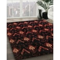 thumbnail image 2 of Ahgly Company Indoor Square Abstract Bakers Brown Abstract Area Rugs, 7' Square, 2 of 6