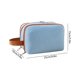 thumbnail image 3 of Neceser de viaje con organizador de maquillaje, estuche cosmético de doble compartimento, bolsa de almacenamiento de terciopelo impermeable para artículos de tocador, brochas de maquillaje,, 3 of 6