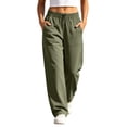 thumbnail image 2 of Hilenly Hiking Pants Women Lightweight Cargo Pants Golf Travel Work Camping Pants with Pockets, 2 of 10