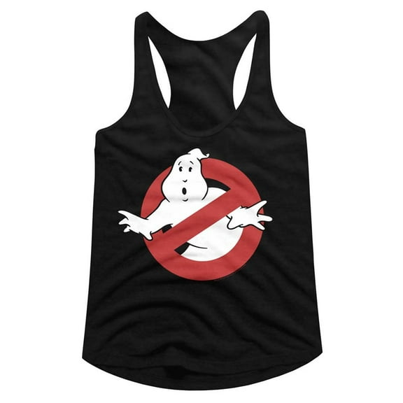 Real Ghostbusters Symbol Black Women's Racerback Tank Top