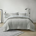 thumbnail image 2 of Madison Park Essentials Queen Nimbus 7-Piece Comforter Set with Bed Sheets, Grey, 2 of 8