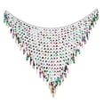 thumbnail image 1 of Bufanda de Danza de Vientre Pañuela de Cadera Triangular con Lentejuelas Borlas Color mezclado Zulema Bufanda de cadera de danza del vientre, 1 of 8
