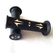 HTT-MOTOR 7/8" 22mm Left and Right White Hand Grips For Sport Bike Dirt Bike Offroad (Aprilla BMW Ducati Triumph Honda Yamaha Kawasaki SUuzuki Polaris  KTM)