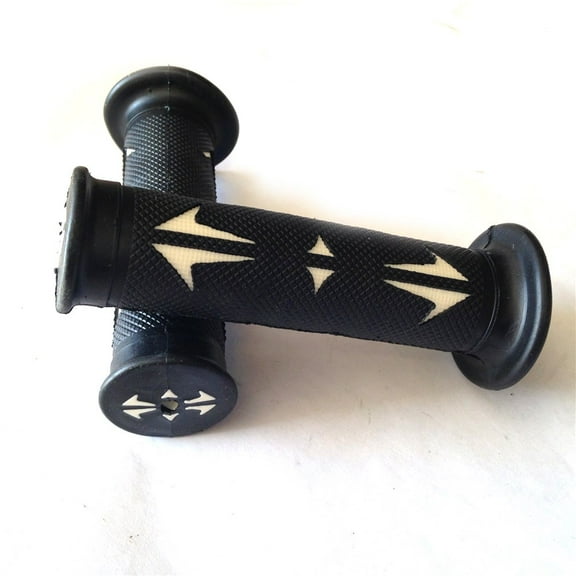 HTT-MOTOR 7/8" 22mm Left and Right White Hand Grips For Sport Bike Dirt Bike Offroad (Aprilla BMW Ducati Triumph Honda Yamaha Kawasaki SUuzuki Polaris  KTM)