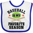 thumbnail image 3 of Inktastic Baseball is My Favorite Season Boys or Girls Baby Bib, 3 of 4