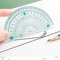 thumbnail image 6 of Multi-function Stationery Plastics Learning Measuring Tool Straightedge Trigonometry Protractor Drawing Ruler GREEN, 6 of 8