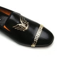 thumbnail image 2 of Men's Loafers | Fashion Classic | Wedding Dress Shoes for Men | Party Loafers, Black-08, 9.5 US, 2 of 5
