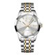 thumbnail image 2 of Reloj luminoso de acero inoxidable para hombre, reloj de pulsera de cuarzo resistente al agua con reloj moderno a juego para pareja, regalo para él, reloj de cuarzo de acero inoxidable, 2 of 5