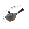BESTYASH Ceramic Chinese Rotating Tea Pot with Heat Retention ...