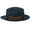 Darkblue, variant on Pork Pie Hat Panama Hat Victorian Age Classical Hat with Decorative Bowknot