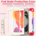 thumbnail image 3 of TECH CIRCLE Bumper Case for iPad 9th/8th/7th Generation 10.2" (2021/2020/2019), Shockproof Protective Cute Case with Screen Protector & Pencil Holder & Hand Strap & Kickstand & Shoulder Strap, Red, 3 of 8