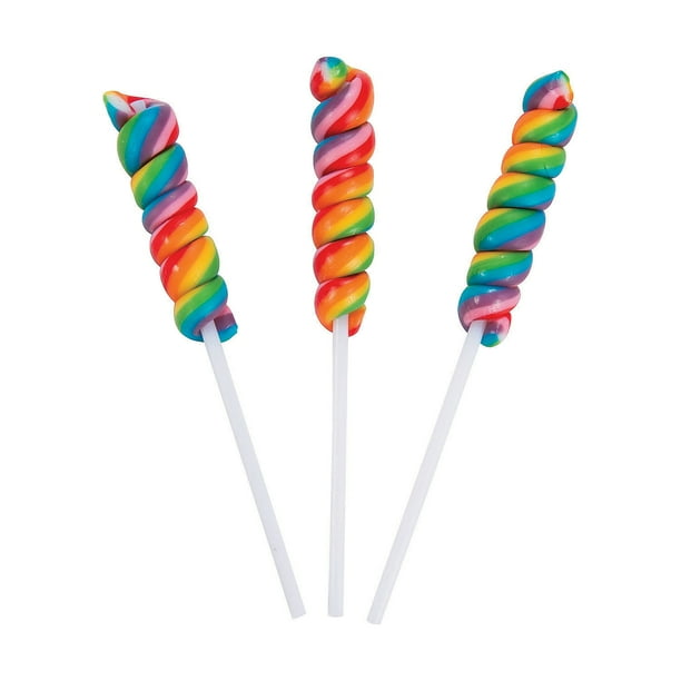 Rainbow Mini Twisty Pops Edibles 24 Pieces