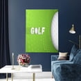 thumbnail image 5 of Susaid golf ball Pattern Vertical Canvas Wall Decor 12x16in - Waterproof with Wood Frame & Damage-Free Hanging Kit, 5 of 8