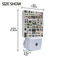 thumbnail image 4 of Yayeee LED Night Light for The Home Plug in With Light Sensors 2 Pack, Retro Collection Pattern, 4 of 6