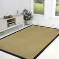 thumbnail image 4 of JONATHAN Y KEATON CUSTOM JUTE 3 x 5 Area Rug, Camden Farmhouse Cottage Border Jute - Natural/Black, KTN100F-3, 4 of 7