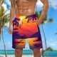 thumbnail image 2 of Pantalones Cortos Casuales para Hombre Imprimir con Bolsillos Pantalones de Playa de Cintura Elástica, Pantalones Cortos de Cintura Elástica para Hombre, 2 of 9