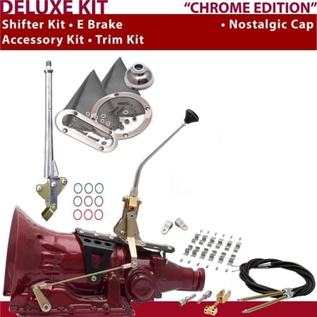 American Shifter C4 Shifter Kit 10 in. E Brake Cable Clamp Clevis Trim Kit for D709A