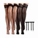 thumbnail image 1 of Chenchen Thigh High Fishnet Stockings Lace Top Thigh High Stockings for Women with Garter Belt Plus Size Silicone Band 100-220 lbs, 1 of 1