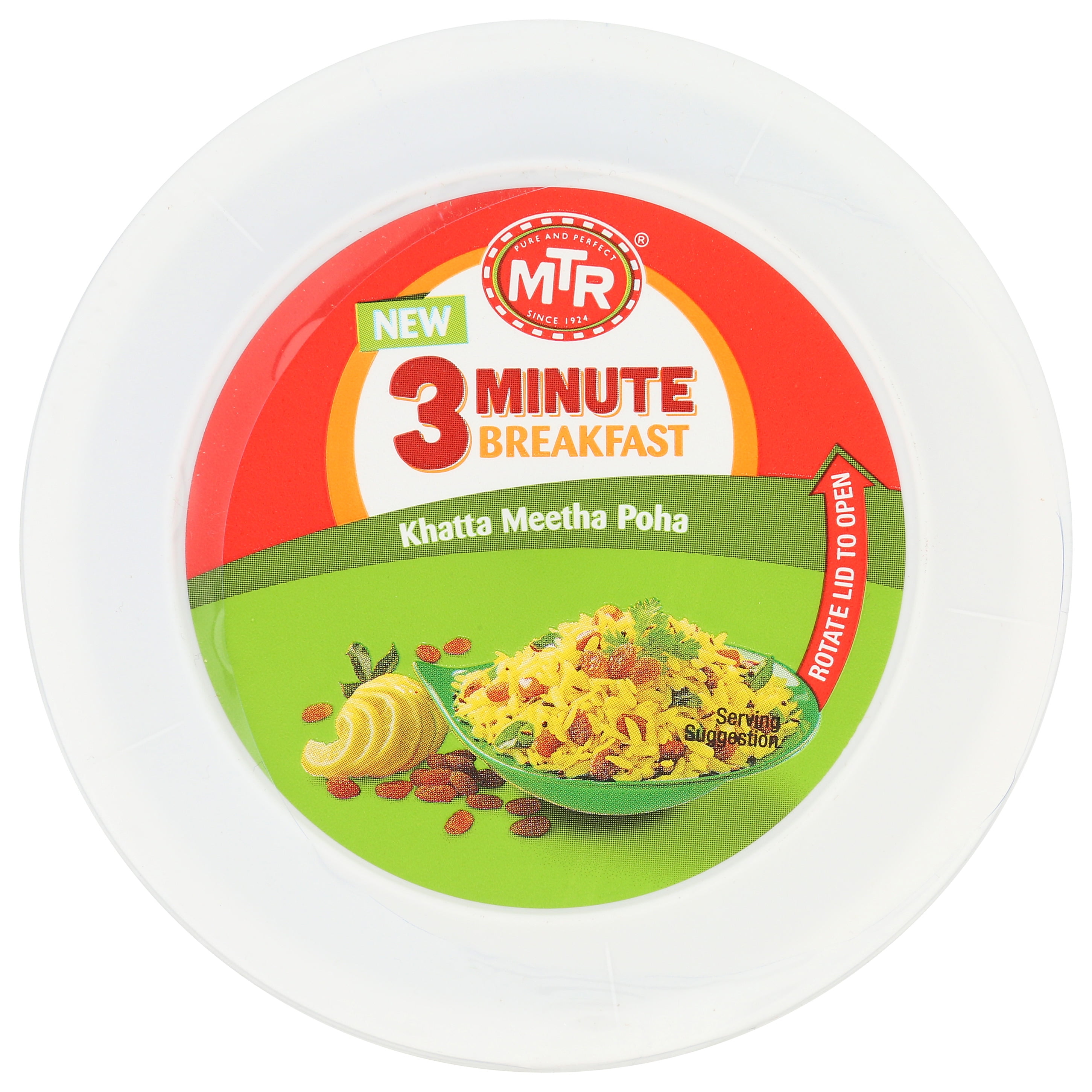 (2 pack) MTR brand, Khatta Meetha Poha Breakfast Cups, 2.82 oz