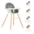 thumbnail image 2 of Silla de Comer Alta para Bebé 4 en 1 Bamby Charola Ajustable Gris Grande, 2 of 10