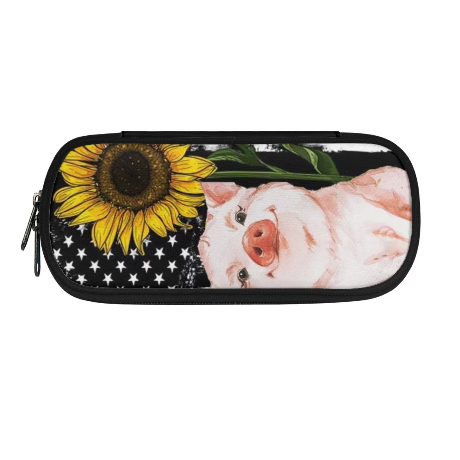 Suhoaziia Middle School Boys Girls Pencil Case,Lightweight Sunflower