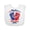 AA-White, variant on Inktastic Baby First 4th July Boys or Girls Baby Bib