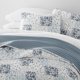 thumbnail image 5 of Juegos de Edredón Ligero y Ultrasuave en Patchwork Dusk Blue para Ropa de Cama King/Cal-King de Comfort Canopy, 5 of 15