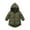 Army Green, variant on Cethrio Girls Puffer Jackets, Windproof Mid-length Zip up Warm Winter Coats Yellow Size 7 T