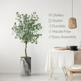 thumbnail image 3 of Artificial Tree in Modern Planter, Fake Eucalyptus Silk Tree for Indoor and Outdoor Home Decoration - 57" Overall Tall (Plant Pot Plus Tree), 3 of 5