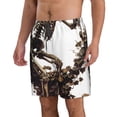 thumbnail image 2 of Logiee Skeleton Dance with Mushrooms Print Mens Swim Trunks Quick Dry Board Shorts,Breathable Hawaii Beach Shorts Swimwear Bathing Suits-3X-Large, 2 of 6
