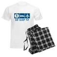 thumbnail image 6 of CafePress - Eat Sleep Fly - Men's Light Loose Fit Cotton Pajama Set, 6 of 7