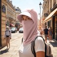 thumbnail image 7 of IAJFHAFS 3 In 1 Summer Cooling Balaclava Breathable Sun Protection Hood with Neck Guard & Face Mask Outdoor Activities Sun Hat for Men Women Pink, 7 of 7