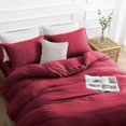 thumbnail image 3 of Duvet Cover Queen Piece Prewashed Ultra Soft Queen Bedding Set Features Zipper Closure and Corner Ties Includes Duvet Cover x & Pillowcases No Comforter, 3 of 7