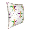 thumbnail image 2 of Kll Mardi Gras Carnival1 Decorative Throw Pillow Covers Velvet Soft For Couch Sofa Bedroom Living Room Outdoor -18"X18", 2 of 8
