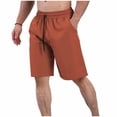 thumbnail image 2 of Aimik Beach Shorts for Men Elastic Waist Drawstring Design Mens Running Shorts Summer Lightweight Quick Dry Shorts for Gym, 2 of 6