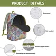 thumbnail image 4 of Women's Bohemian Print Rucksack, Stylish Vintage Backpack with Front Pocket, Lightweight Durable Bag for School, University, Work, Travel, Wonderful Gift Idea, 4 of 5